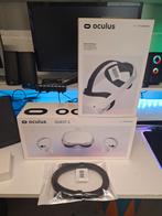 Oculus Quest 2 128GB + elite strapband + PC link kabel, Comme neuf, Enlèvement, PC