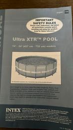 Intex opbouw 732 x 132 diep, Tuin en Terras, Zwembaden, Gebruikt, Rond, Ophalen, 120 cm of meer