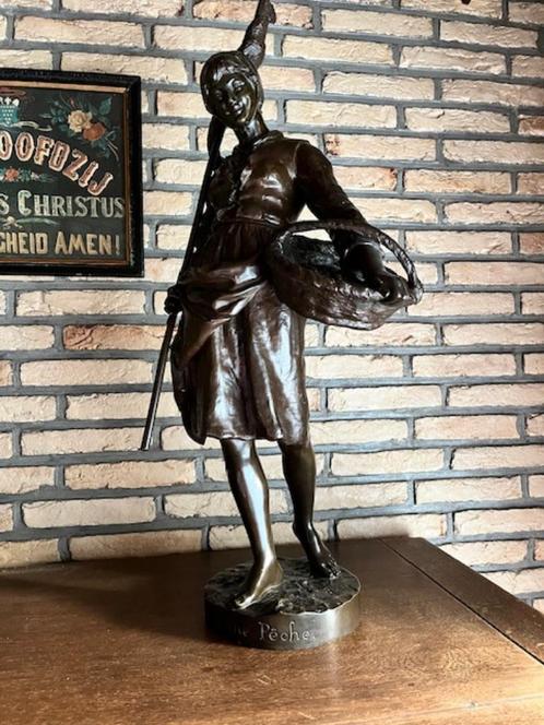 Bronzen beeld van Louis Haligon, Antiek en Kunst, Curiosa en Brocante, Ophalen