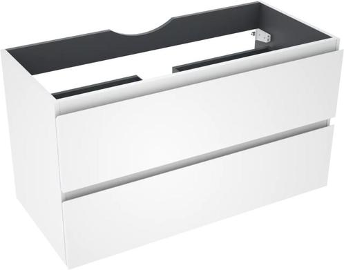 Meuble sous-lavabo Linie blanc mat 100cm, Maison & Meubles, Salle de bain | Meubles de Salle de bain, Neuf, Meuble lavabo, Moins de 100 cm