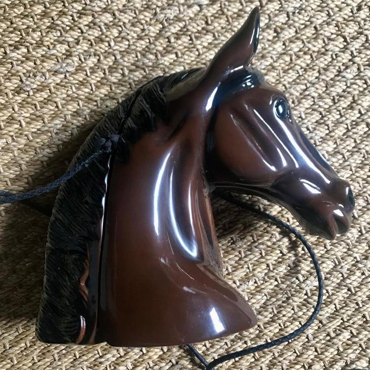 origineel houten avondtasje paardenkop Timmy Woods SATC, Dieren en Toebehoren, Paarden