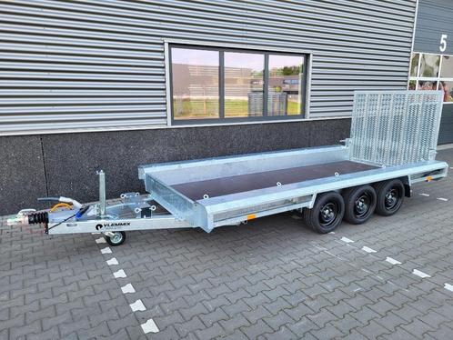 Vlemmix Machinetransporter 400x180x34 cm 3x 1350 kg VOORRAAD, Auto diversen, Aanhangers en Bagagewagens, Nieuw, Ophalen