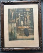 Gravure ancienne d'Albert Geudens (1869-1949), Antiquités & Art, Art | Eaux-fortes & Gravures, Enlèvement
