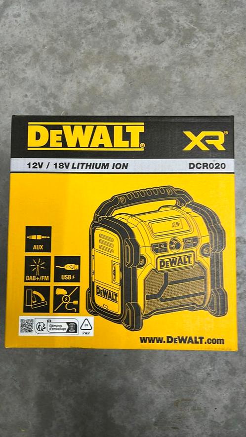 DeWALT DCR020-QW radio (nieuw), Doe-het-zelf en Bouw, Gereedschap | Overige machines, Nieuw, Ophalen