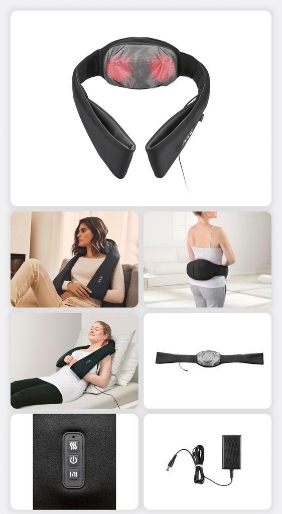 Shiatsu massage met warmtefunctie, Sport en Fitness, Massageproducten, Zo goed als nieuw, Ophalen