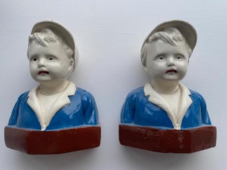 tweeling aarden spaarpot 1930, Antiek en Kunst, Antiek | Keramiek en Aardewerk, Ophalen