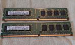 2x1gb RAM DIMM-geheugen - DDR2 - 667 MHz - Samsung - gebruik, Computers en Software, RAM geheugen, Ophalen of Verzenden, Gebruikt