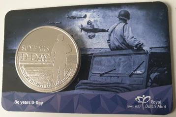 Nederland 80 jaar D-Day penning in coincard 2024 beschikbaar voor biedingen