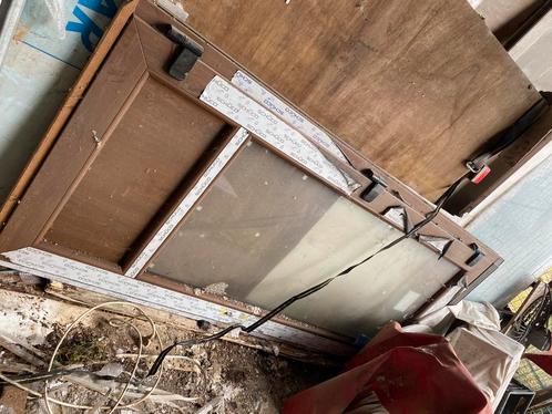 Schucco PVC straatdeur gedeeltelijk beglaasd in DV, Doe-het-zelf en Bouw, Raamkozijnen en Schuifdeuren, Zo goed als nieuw, Ophalen