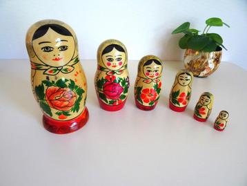Matroesjka URSS (sovjetperiode) 6-delig. Handgemaakt beschikbaar voor biedingen