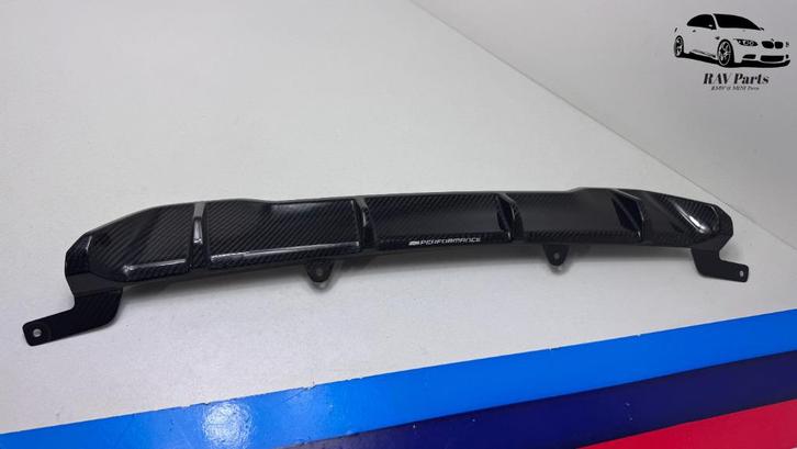 BMW 3 G20 G21 M Performance OEM BMW Carbon Diffusor 2455820, Auto-onderdelen, Carrosserie, Bumper, BMW, Achter, Gebruikt, Ophalen of Verzenden
