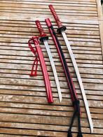 Katana en wakizachi set rood, Équipement d'arts martiaux, Autres, Utilisé, Enlèvement ou Envoi