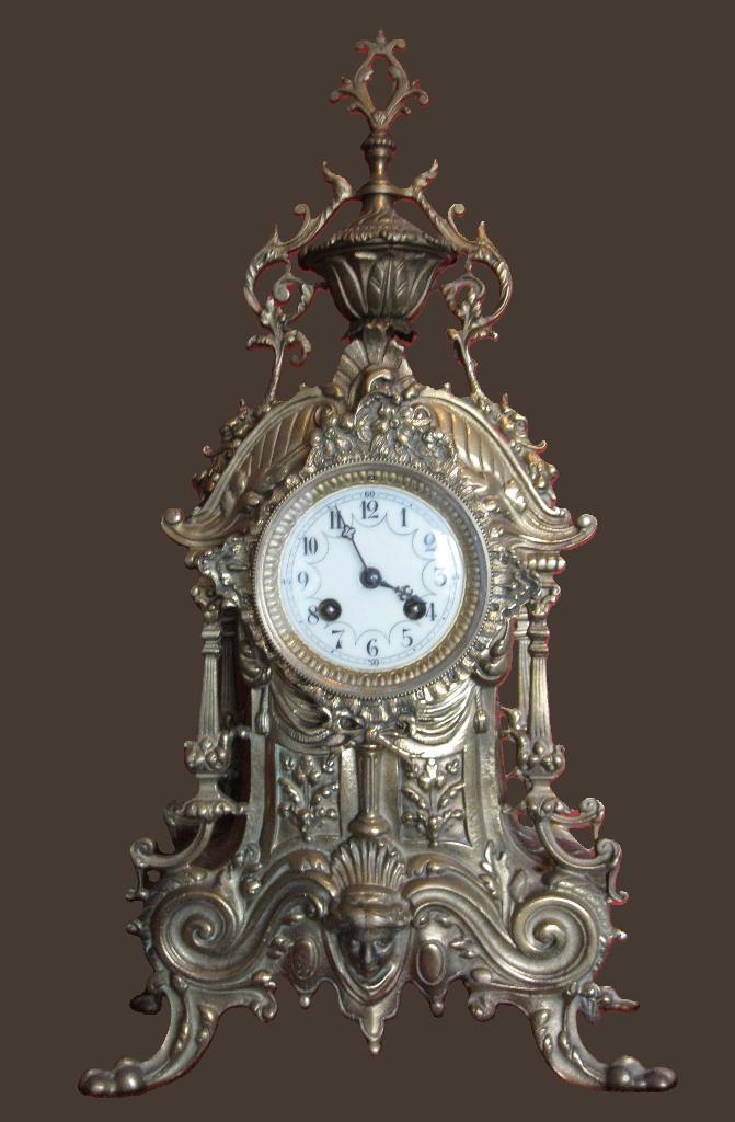 Prachtige cartel met geponst jaartal 1878, Antiek en Kunst, Antiek | Klokken, Ophalen