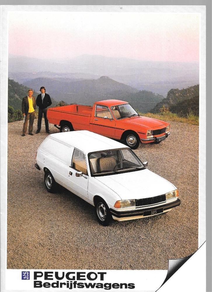 PEUGEOT 305 VAN / 504 PICK-UP, Boeken, Auto's | Folders en Tijdschriften, Zo goed als nieuw, Peugeot, Ophalen of Verzenden