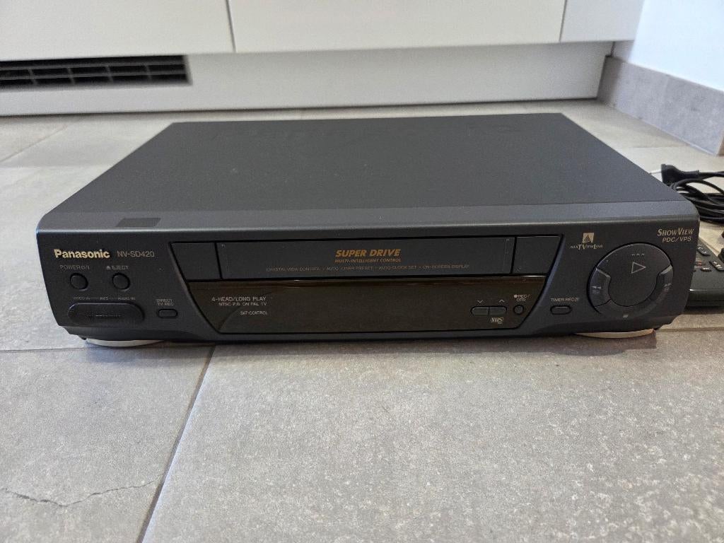 VCR Panasonic NV-SD420EG 4-head NTSC PAL Super Drive, Audio, Tv en Foto, Videospelers, Gebruikt, VHS-speler of -recorder, Ophalen of Verzenden