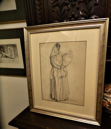 Emile Gastemans (1883-1956) - houtskool/potlood - getekend beschikbaar voor biedingen