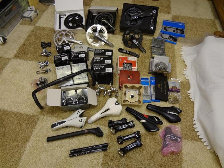 Dura Ace Ultegra Campa Sram cassette crankstel remmen zadel, Fietsen en Brommers, Fietsaccessoires | Overige Fietsaccessoires