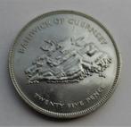 Guernsey 25 pence 1977 Queen Elizabeth II, Postzegels en Munten, Verzenden