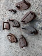 Oude gietijzeren strijkijzers., Antiek en Kunst, Ophalen