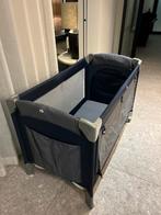 Reisbedje / plooibedje (donkerblauw/grijs), Ophalen, Gebruikt, Reisbedje