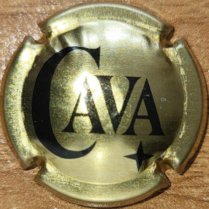 Capsule Cava d'Espagne GÉNÉRIQUE or clair & noir nr.05, Verzamelen, Wijnen, Nieuw, Overige typen, Spanje, Ophalen of Verzenden