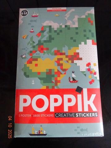 Poppik, creatieve stickers met poster**NIEUW** beschikbaar voor biedingen