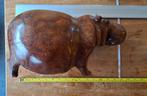Nijlpaard van zwaar Afrikaans hout, Antiek en Kunst, Ophalen of Verzenden