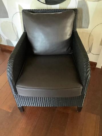 Vincent Sheppard, lounge zetel , 1 persoon ,zwart en bruin beschikbaar voor biedingen