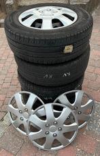 Banden op velg met wieldeksels 16", diepliggende bevestiging, Ophalen, Gebruikt