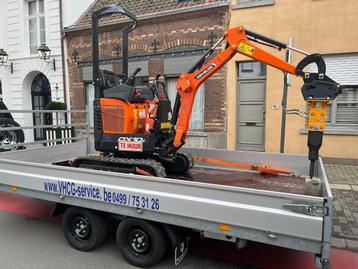 te huur : 1 ton graafmachine  beschikbaar voor biedingen