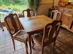 Table et chaises, Maison & Meubles, Tables | Tables à manger, Chêne, Enlèvement, Utilisé