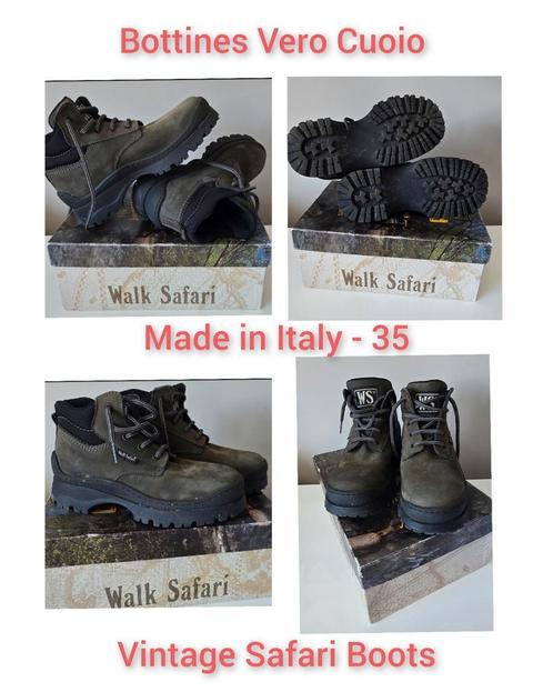 Bottines Vero Cuoio - Made in Italy - Vintage Safari Boots, Kinderen en Baby's, Kinderkleding | Schoenen en Sokken, Zo goed als nieuw