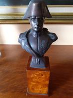 Buste Napoléon en bronze sur socle en bois, Antiquités & Art, Bronze, Enlèvement ou Envoi