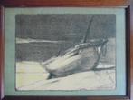 Edward Pellens  1872 - 1947  Litho   Bootje, Antiek en Kunst, Verzenden