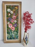 Mooi kleurrijk bloemenschilderij Vandorpe, Ophalen, Minder dan 50 cm, Gebruikt, Schilderij