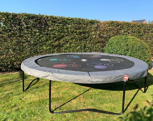 Berg trampoline Elite Ø 4,3 m Dark Grey, Kinderen en Baby's, Speelgoed | Buiten | Trampolines, Zo goed als nieuw, Ophalen