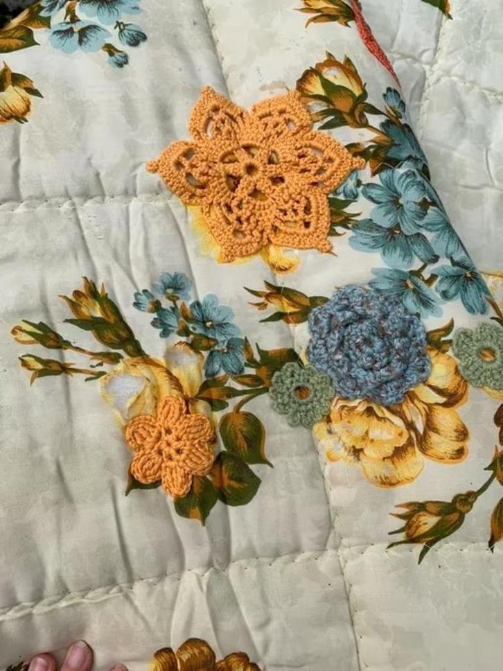 Vintage authentieke sprei -, Huis en Inrichting, Woonaccessoires | Plaids en Woondekens, Ophalen