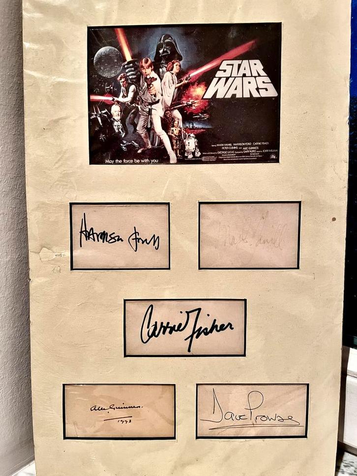 Cartes Star Wars signées par les acteurs originaux, Collections, Star Wars, Utilisé, Enlèvement ou Envoi