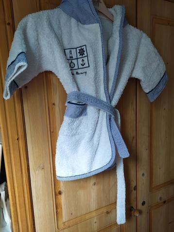 Badstoffen badjas  GUA 98/104 met zeemotief, Kinderen en Baby's, Ophalen of Verzenden, Jas