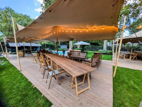 vlondervloer  145m2, Tuin en Terras, Partytenten, Gebruikt, Ophalen