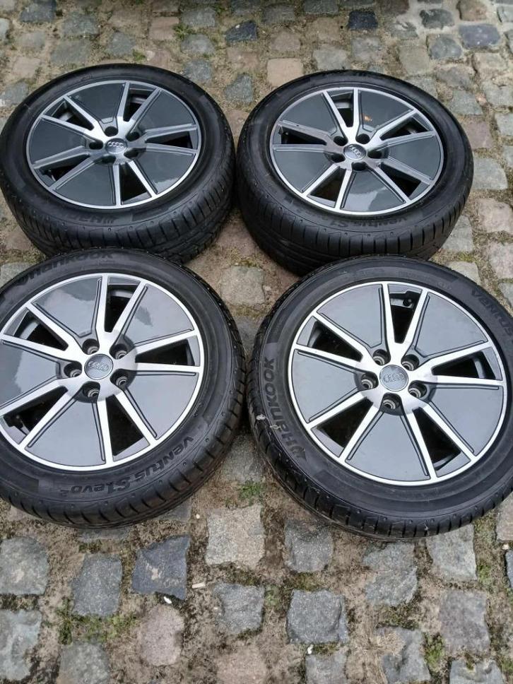 hankook 225/5or17 94y met velgen 4 banden, Auto-onderdelen, Banden en Velgen, Band(en), Personenwagen, Gebruikt, Ophalen