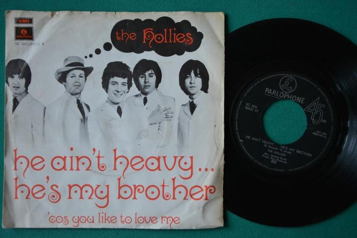 The Hollies – He Ain't Heavy ...  - vinyl singel (12), Cd's en Dvd's, Vinyl Singles, Gebruikt, Single, Rock en Metal, 7 inch, Ophalen of Verzenden