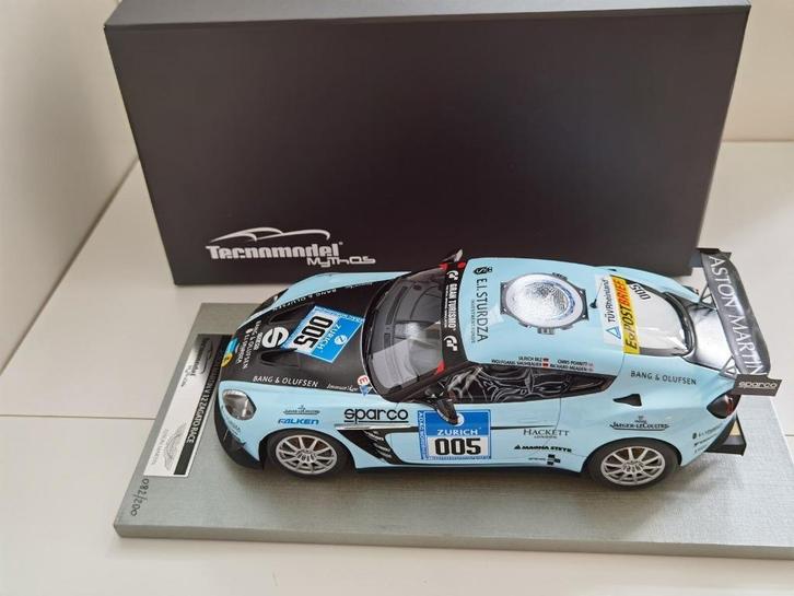 ASTON MARTIN V12 Zagato 24H Nurburgring #005 1/18 TECNOMODEL, Hobby en Vrije tijd, Modelauto's | 1:18, Nieuw, Auto, Autoart, Ophalen of Verzenden