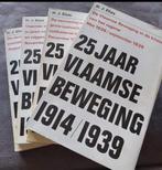 Boeken 25 jaar vlaamse beweging : 1914 - 1935 ( 4 delen), Livres, Guerre & Militaire, Comme neuf, Enlèvement ou Envoi