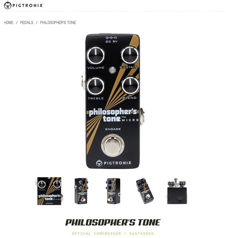 Pigtronix philosophers tone micro, Muziek en Instrumenten, Effecten, Zo goed als nieuw, Compressor, Ophalen of Verzenden
