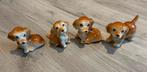 4 beeldjes 'beagle' hondjes, Ophalen of Verzenden, Zo goed als nieuw