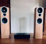 High End hifi set KEF Q5 + Denon PMA600, Audio, Tv en Foto, Luidsprekerboxen, Gebruikt, 60 tot 120 watt, Front, Rear of Stereo speakers