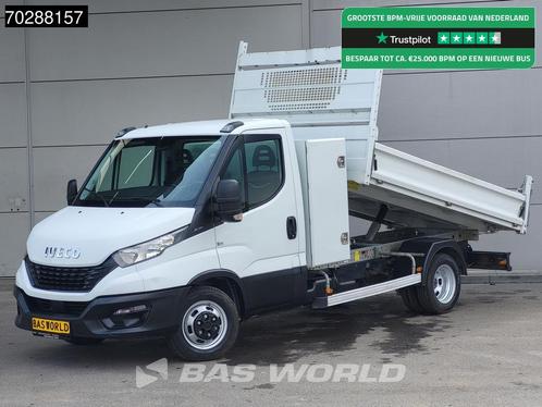 Iveco Daily 35C14 Kipper met Kist Dubbellucht 3,5t Trekhaak, Auto's, Bestelwagens en Lichte vracht, Bedrijf, Te koop, Airconditioning