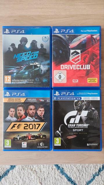 4 Race titles, Playstation 4 beschikbaar voor biedingen