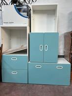 Meubles enfants ikea blanc/turquoise, Enlèvement, Utilisé